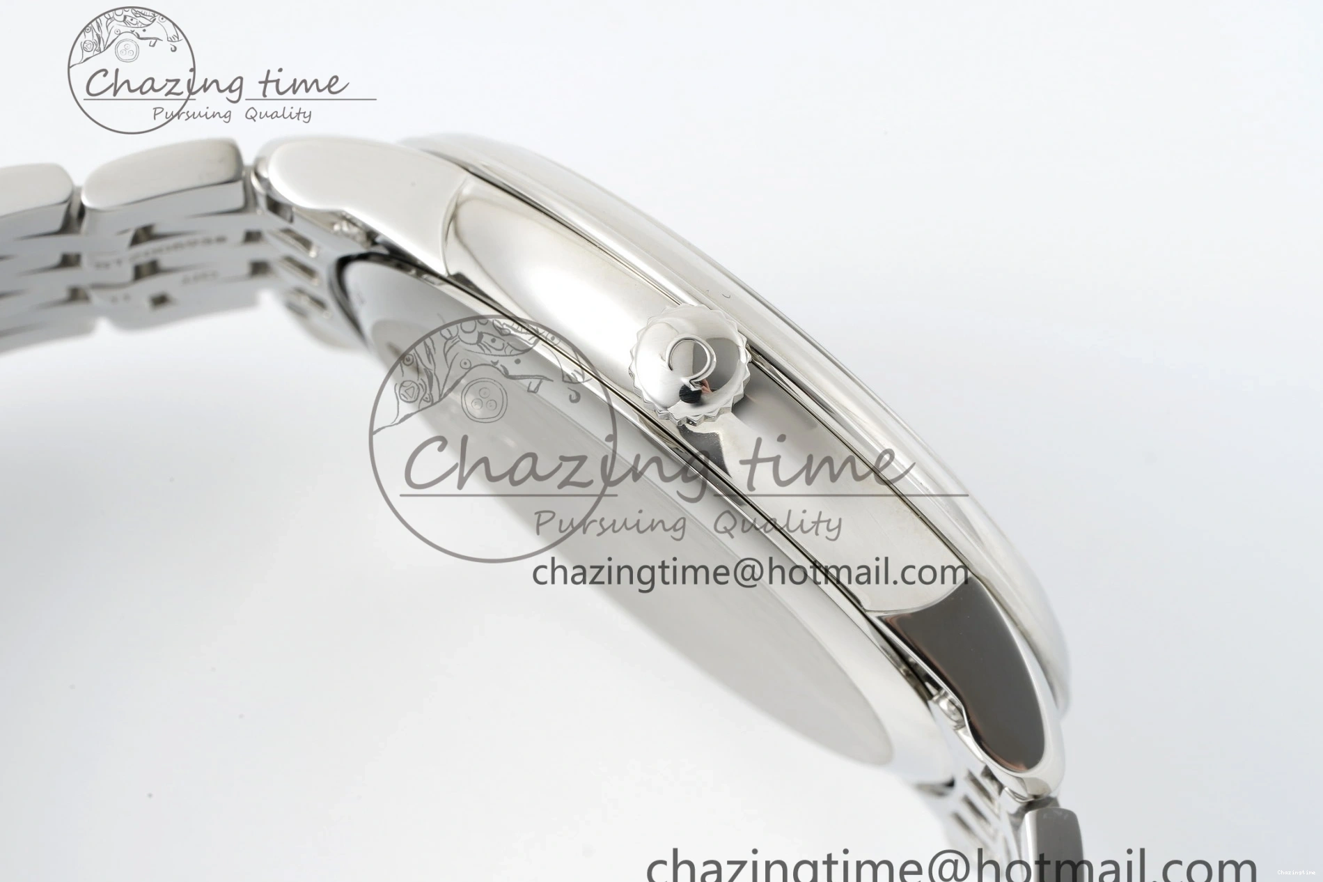 0502 De Ville SS TWF 1:1 Best Edition Black Dial on SS Bracelet MIYOTA Unisex 7835